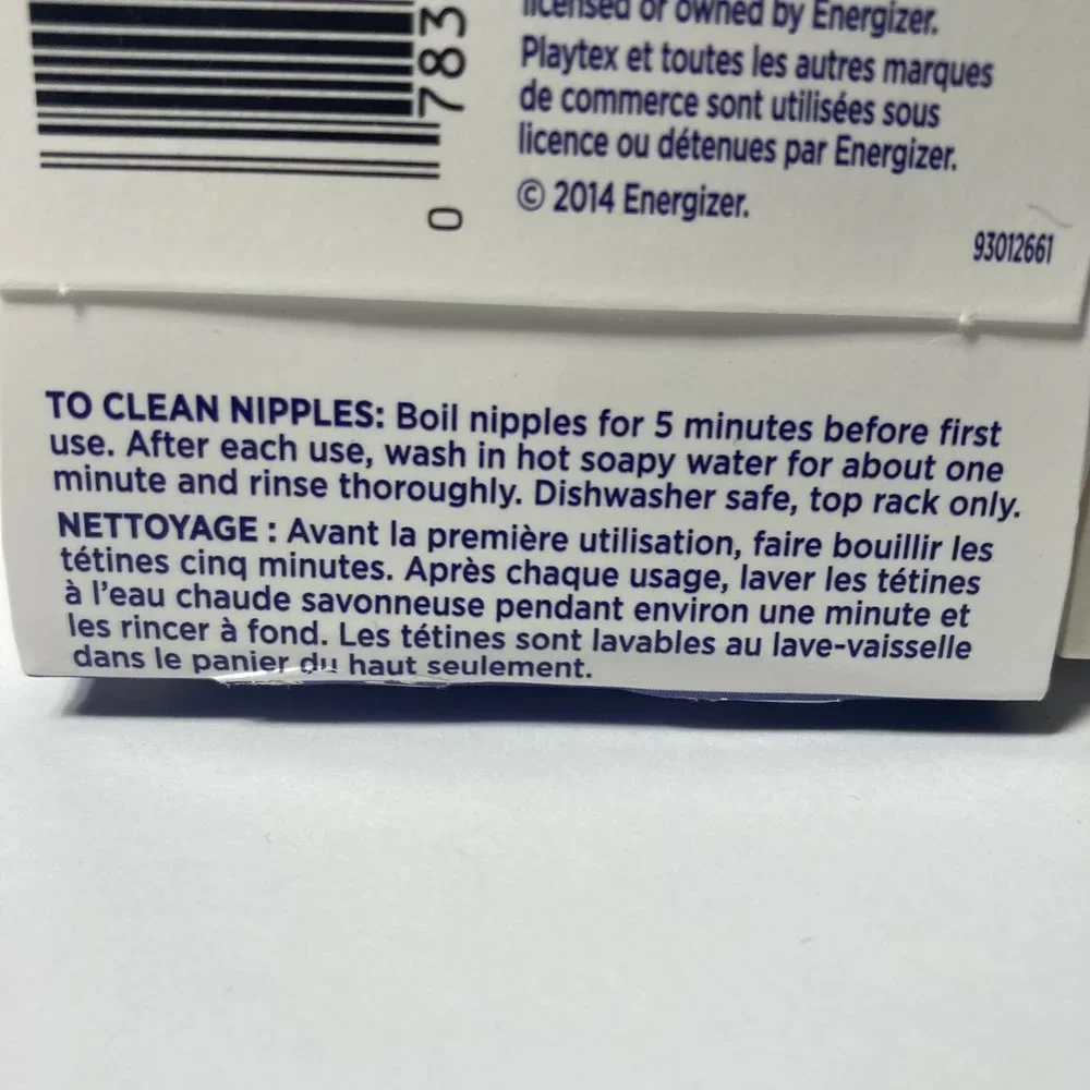 Playtex NaturaLatch Silicone Nipples 3-6M+ Fast 5 (2) Packs